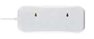 Masterplug SRG82N-BD 8 socket 13A Surge protected White Extension lead, 2m