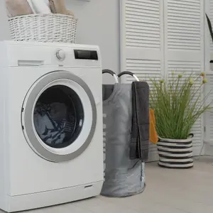 82L Large Collapsible Laundry Basket - GREY