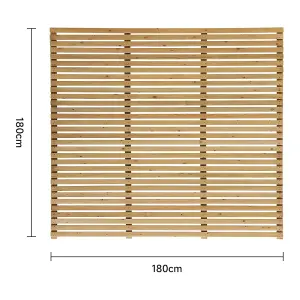 6FT Lap Wooden Fence panel Decorative fence panel Perfect 1.8m W x 1.8m H