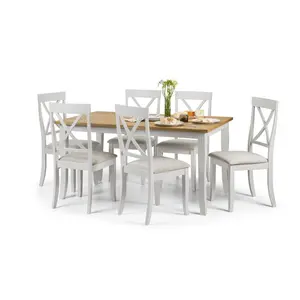 Conklin Solid Wood Base Dining Table Grey