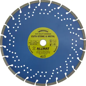 Premium Platinum Allmat Diamond Blade for Stone and Metal - 350mm Diameter