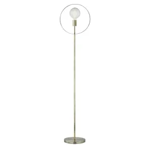 First Choice Lighting Hailey Brushed Gold Floor Lamp