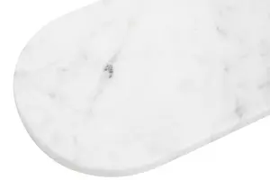 Maison by Premier Marmore Oblong White Marble Serving Tray