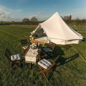 6M Polycotton Bell Tent with Zipped PVC Groundsheet