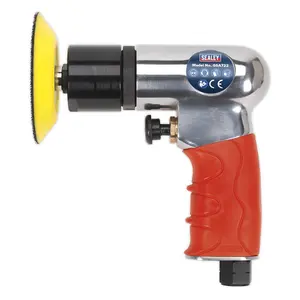 Sealey 75mm Mini Air Polisher With Lightweight Aluminium Alloy Housing GSA722