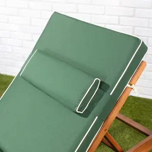 Alfresia Green Sun Lounger Replacement Garden Cushion