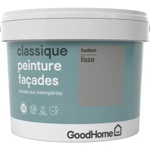 GoodHome Classic Hudson Smooth Matt Masonry paint, 10L