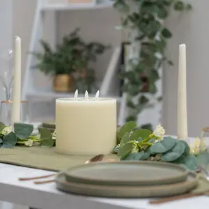 ValueLights Flickering Candle Ivory Light Decoration