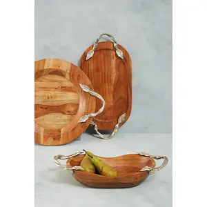 Interiors by Premier Vine Oval Serving Tray