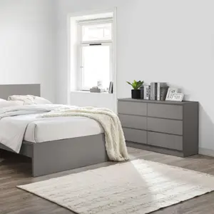 Birlea Oslo 6 Drawer Chest Grey