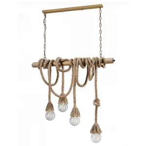 Luminosa Corda-Mauli Pendant Ceiling Light, Rope Design