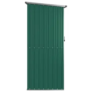 Berkfield Garden Shed Green 118.5x97x209.5 cm Galvanised Steel