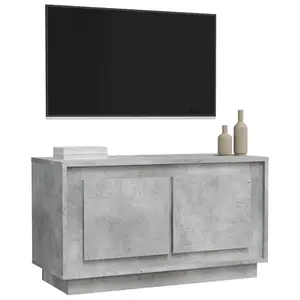 Berkfield TV Cabinet Concrete Grey 80x35x45 cm Engineered Wood