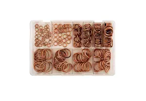 Assorted Copper Compression Washers Box Qty 250 Connect 31885