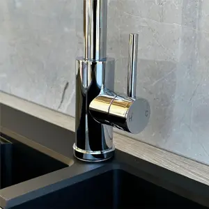 Liquida CT452CH Single Lever Pull Out Mono Mixer Chrome Kitchen Mixer Tap