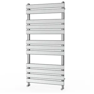 Rinse Flat Panel Chrome Towel Radiator Bathroom Heated Towel Rail 1200x600mm