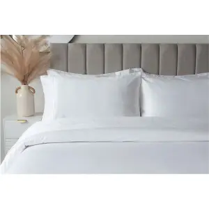 Belledorm Embroidered ail Egyptian Cotton Pillowcase White (75cm x 50cm)