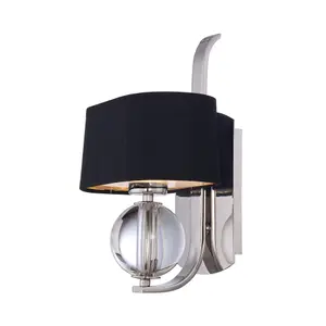 Elstead Gotham 1 Light Indoor Wall Light Imperial Silver, G9