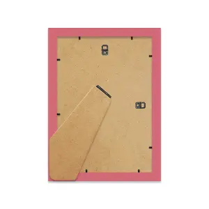 A5 Pink Picture Frame With Mount for A6 (10.5 x 14.8cm - 4.1 x 5.8in) Poster, Photo, Artwork, or Print.