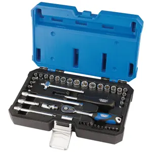 Draper 1/4" Sq. Dr. Combined MM/AF Socket Set 40 piece 16445