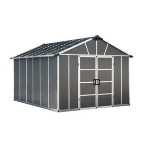 Yukon 13 ft. W x 11 ft. D Polycarbonate Garden Shed Without Floor