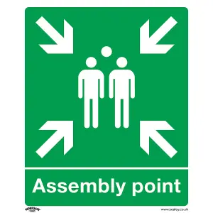 Sealey Safe Conditions Safety Sign Assembly Point Rigid Plastic x10 SS37P10