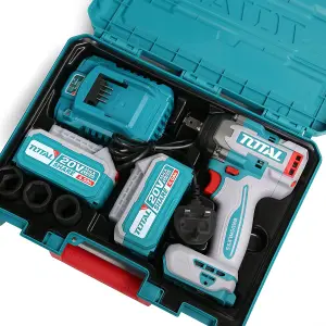 Total Li-Ion 20V Impact Wrench (with 2 x Batteries & Charger) - TIWLI2050