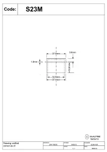 McAlpine S23M 1.25" Multifit Blank Cap without nut