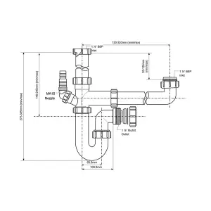 McAlpine SK1 Standard Bowl and a Half Plumbing Kit