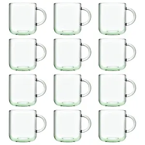 Pasabahce Aware Iconic Recycled Glass Mugs - 245ml - Green - Pack of 12