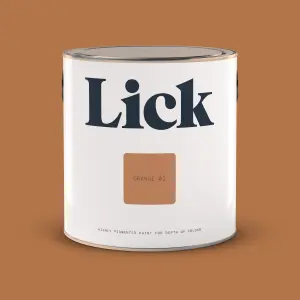 Lick Orange 02 Matt Emulsion paint, 2.5L