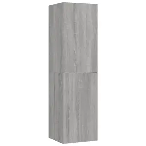 Berkfield Wall-mounted TV Cabinets 2 pcs Grey Sonoma 30.5x30x110 cm