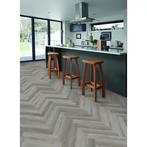 Colon 4645 Bridgewater Oak L/Prq Grey Parquet Effect Glue-Down LVT For Home (All Rooms), 2mm Matte LVT 3.34 m² Per Pack