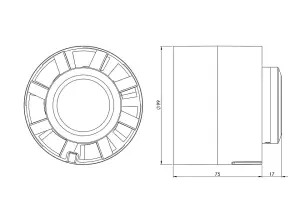 Inline Extractor Fan 100mm / 4" with Timer Duct Hose Pipe