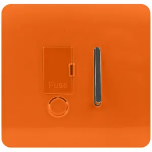 Trendiswitch ORANGE 13 Amp Fused Spur with Flex Outlet