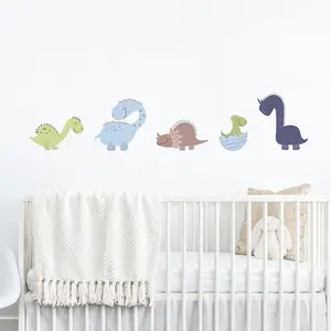 Set of Cute Dinosaur Wall Stickers