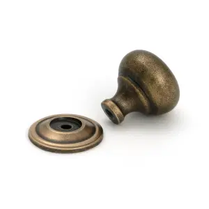 From The Anvil Burnished Brass Mushroom Cabinet Knob 32mm