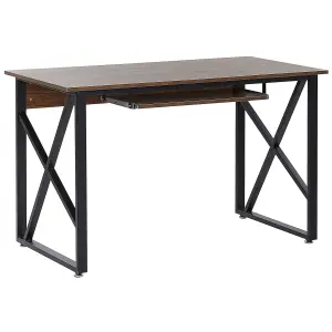 Home Office Desk Dark Wood DARBY