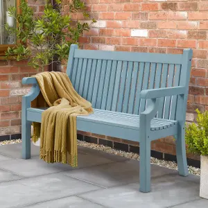 NBB Outdoors Winawood Sandwick 2 Seater Bench - Blue - L:121 X W:60.4 X H:93.5