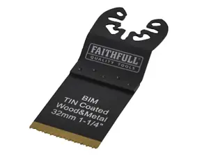 Faithfull - Multi-Functional Tool Bi-Metal Flush Cut TiN Coated Blade 32mm