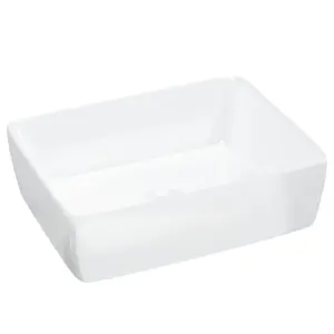 Wash Basin White 48x37x13 cm Ceramic Rectangle