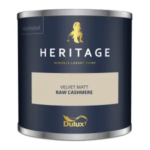 Dulux Trade Heritage Raw Cashmere Matt Wall paint, 125ml Tester pot