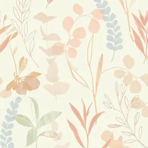 Next Pastel New Light Harmony Floral Wallpaper