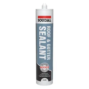 Soudal Transparent Roof & gutter Bituminous mastic, 0.29L