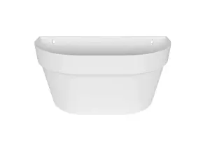 Elho Loft Urban Wall Basket Plastic Plant Pot 40cm in White