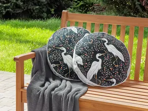 Set of 2 Outdoor Cushions PIANAZZO Black