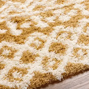 NOUR Boho Shaggy Area Rug 130 x 170 cm