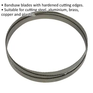 High-Performance 2100 x 20 x 0.8mm Bi-Metal Bandsaw Blade - 6/10 TPI for Metal and Plastic Cutting