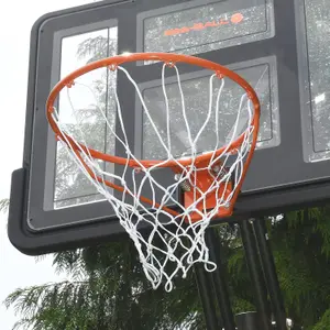 Basketball Hoop with Stand - Bee-Ball Ultimate ZY-020 - Full Height Outdoor Basketball Net for Adults and Children