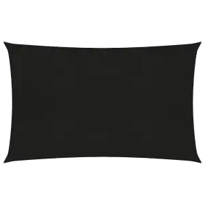 Berkfield Sunshade Sail 160 g/m2 Black 2.5x4.5 m HDPE